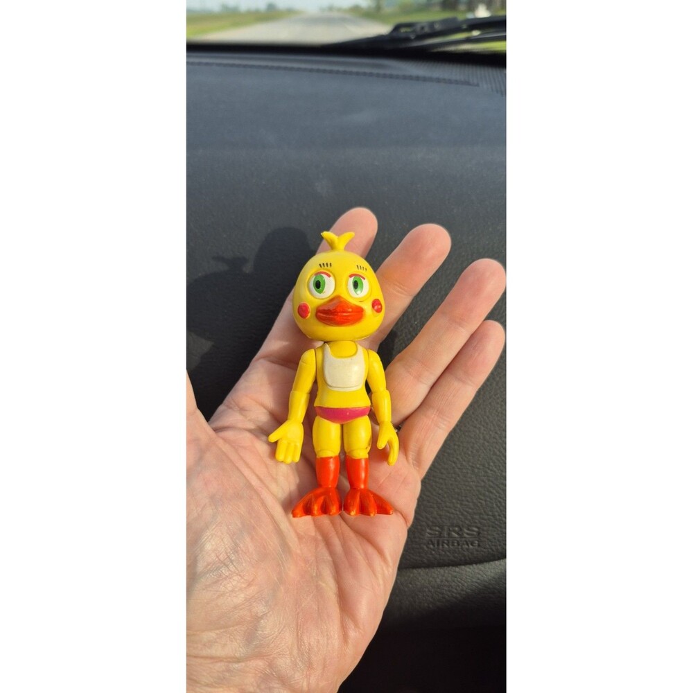 FNAF Five Nights at Freddys Toy Baby Chica Vinyl Figure 4” Excellent Condition